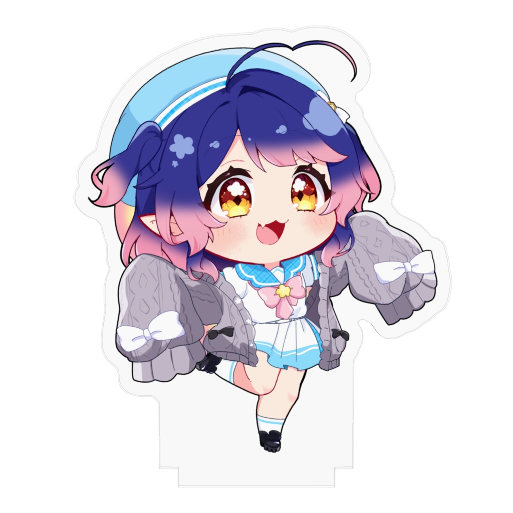 ほぼ頭身サイズ!制服アクリルフィギュア