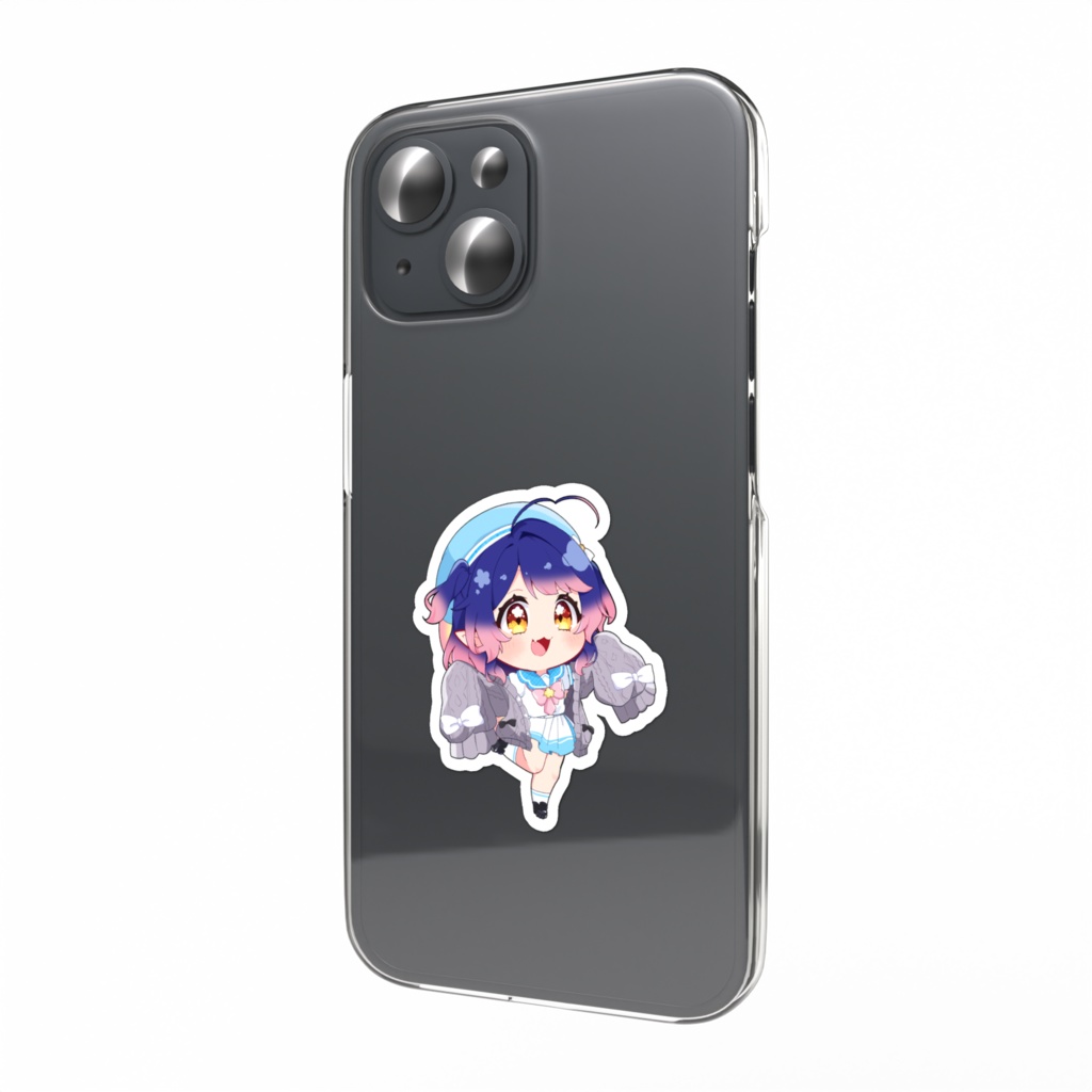 制服ゆずちスマホステッカー