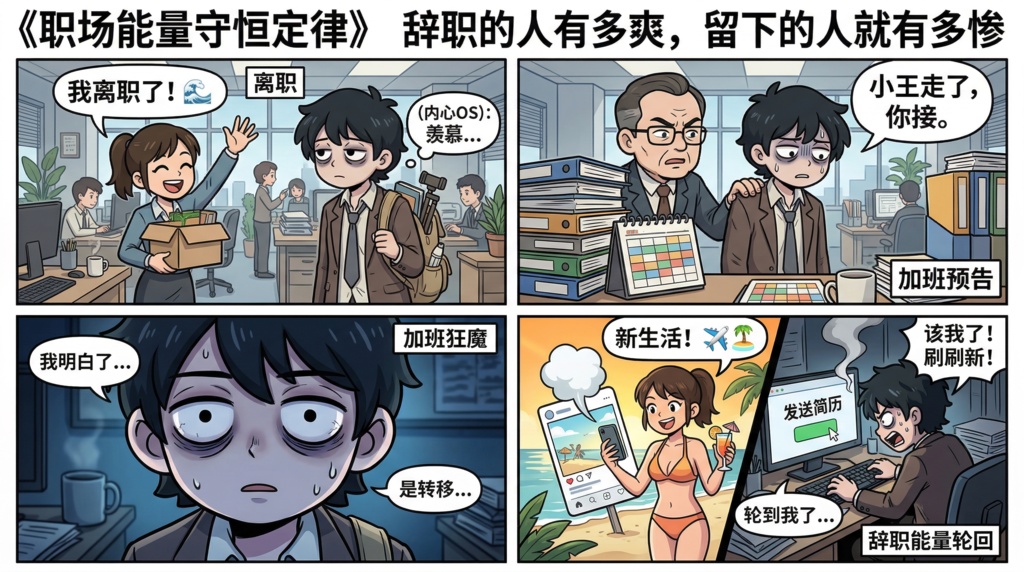 搞笑四格漫画