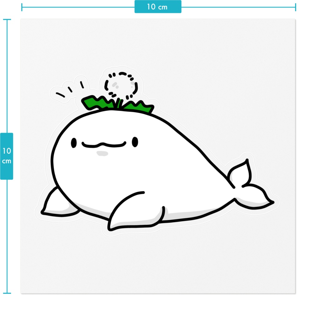 わたんぽぽのすなめりさんビッグステッカー~doumo~