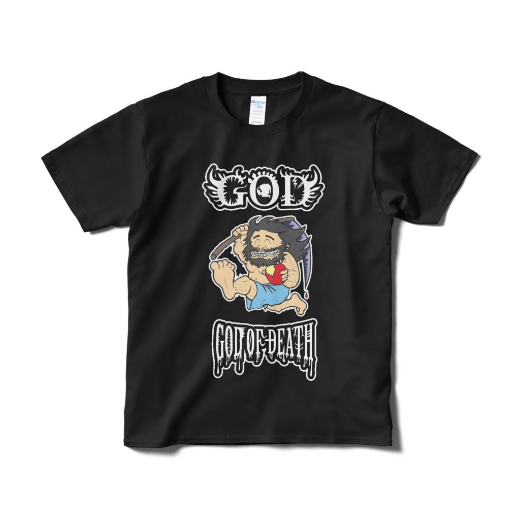 GOD god of death Tシャツ [GOD 笑顔]