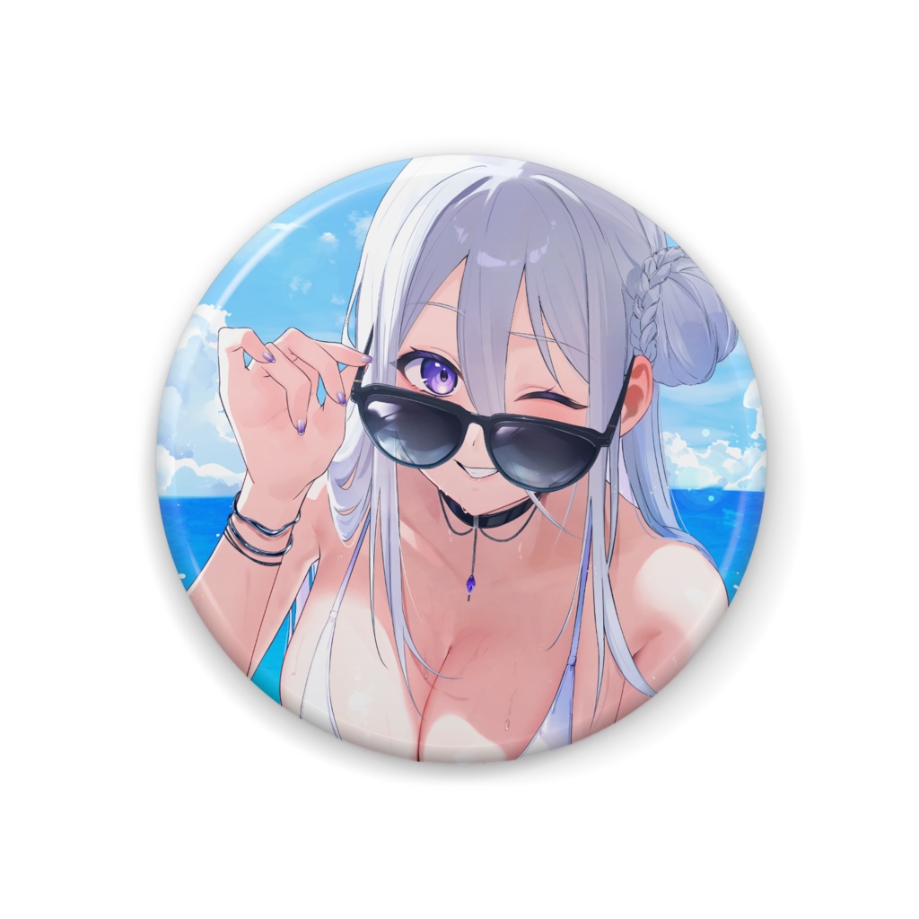華咲えりあ 水着缶バッジ 44mm