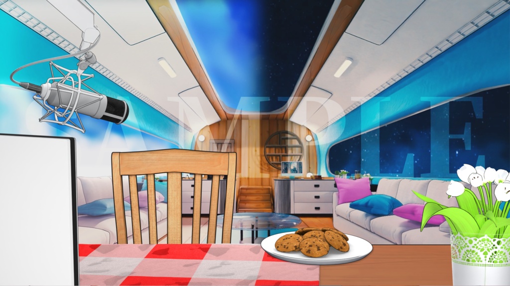 【動く背景】飛行船