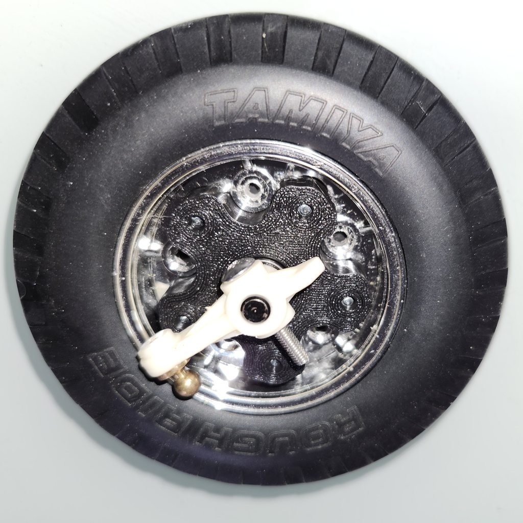 【WW2MX】オールドバギーにBBX Fタイヤを使う為の変換ハブ