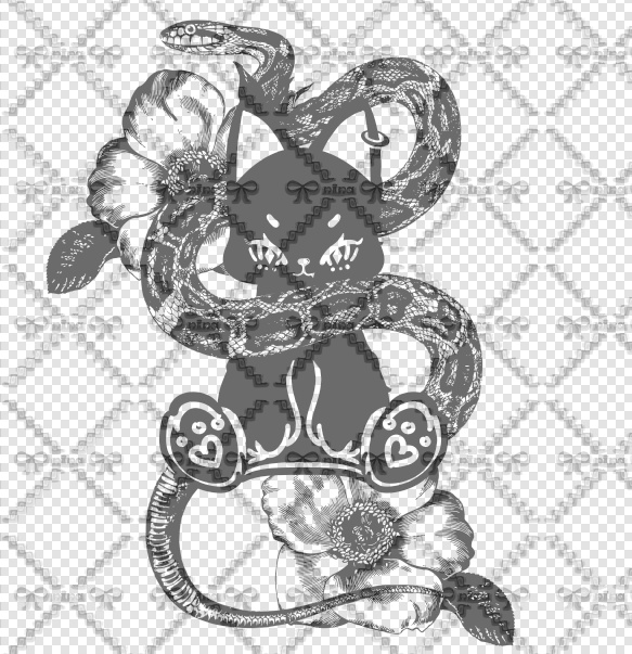 tattoo🖤cat&rabbit 🖤恋人がいなくてもお揃いのペアタトゥー作りたい