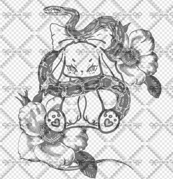 tattoo🖤cat&rabbit 🖤恋人がいなくてもお揃いのペアタトゥー作りたい