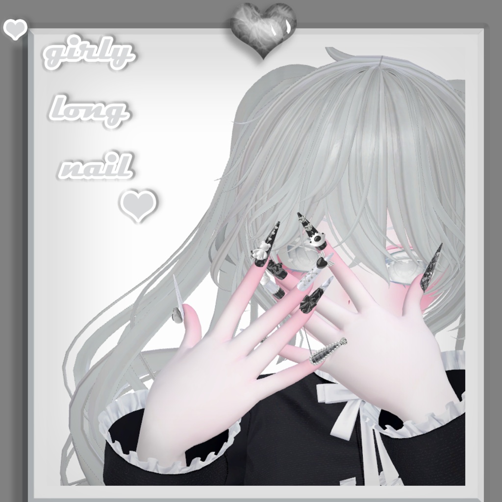 🤍2avatar対応🤍girly long nail tips 4 colors