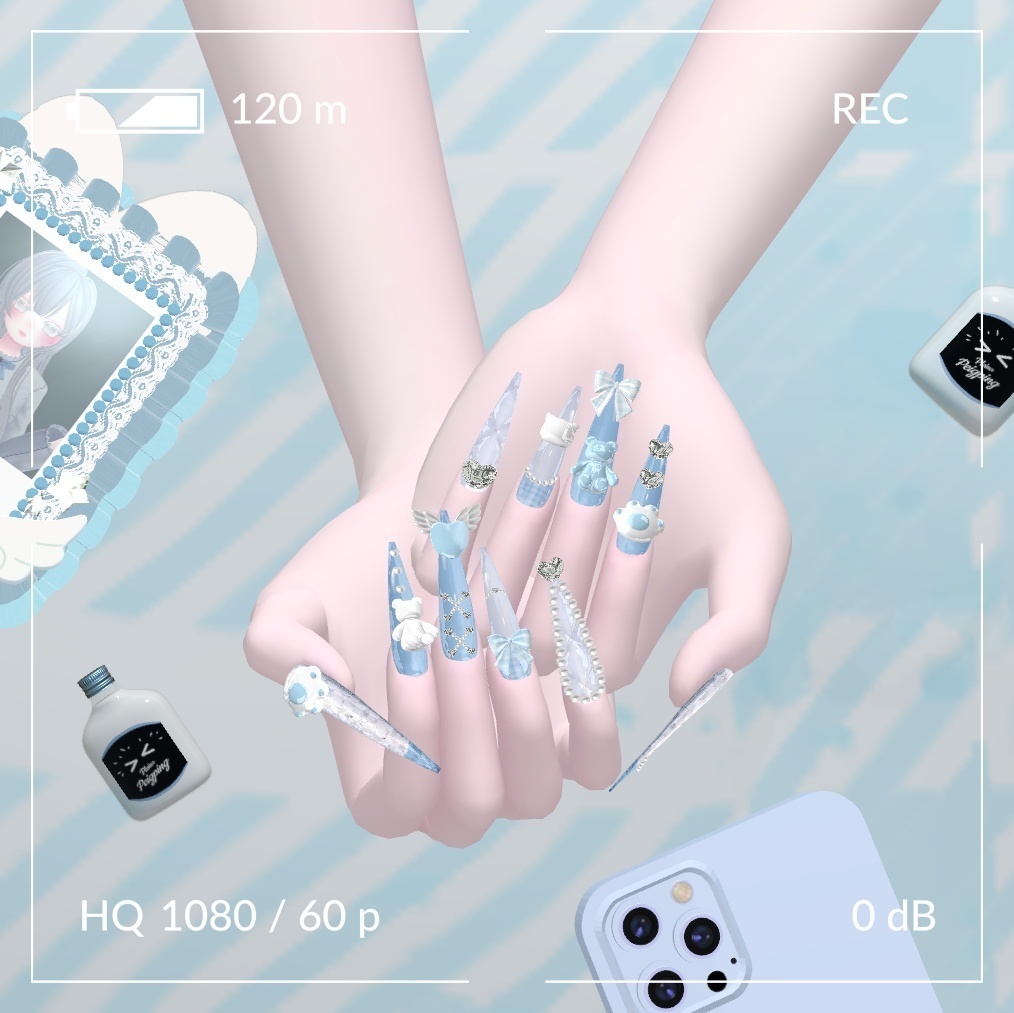 🤍マヌカ (Manuka)対応🤍girly long nail tips 4 colors