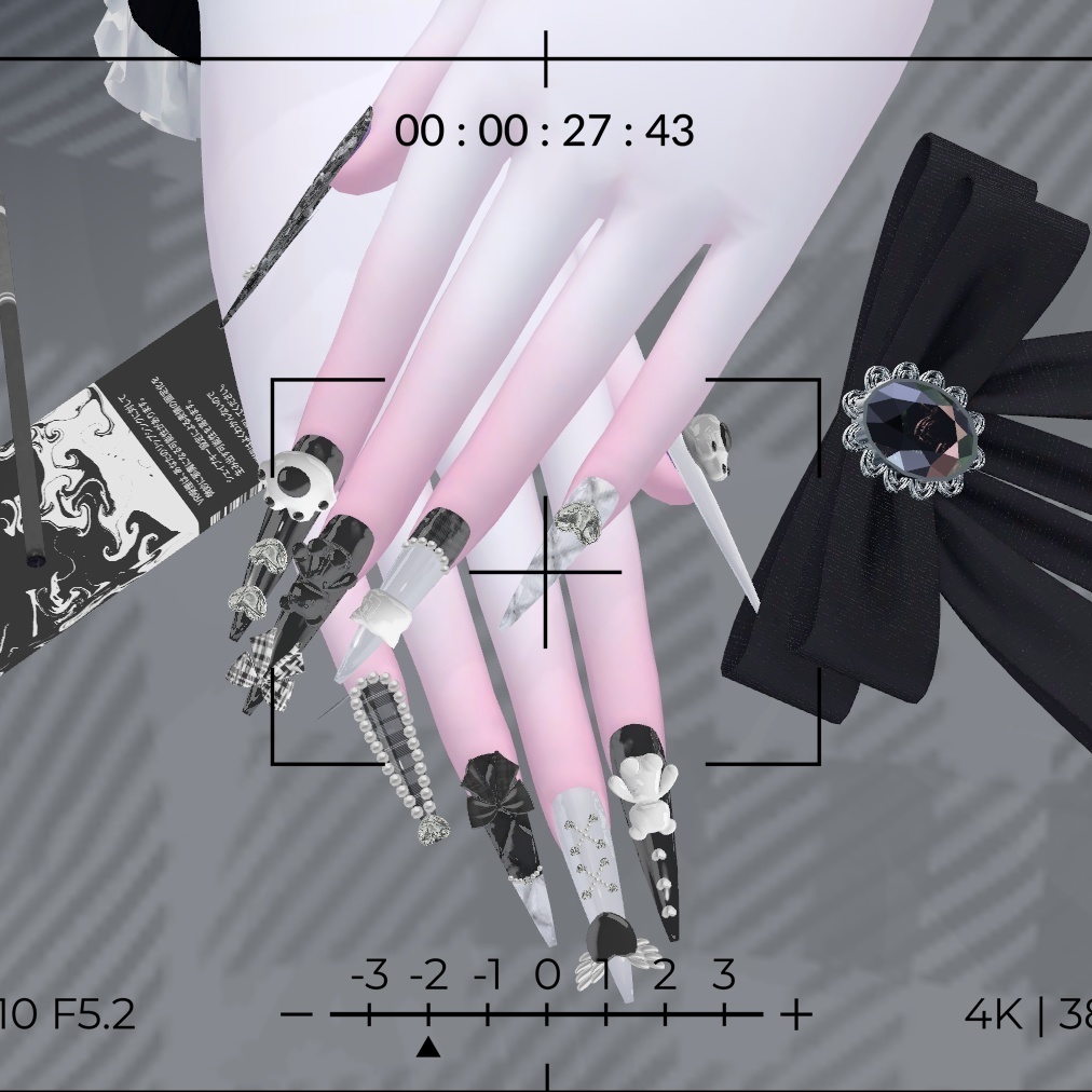 🤍マヌカ (Manuka)対応🤍girly long nail tips 4 colors