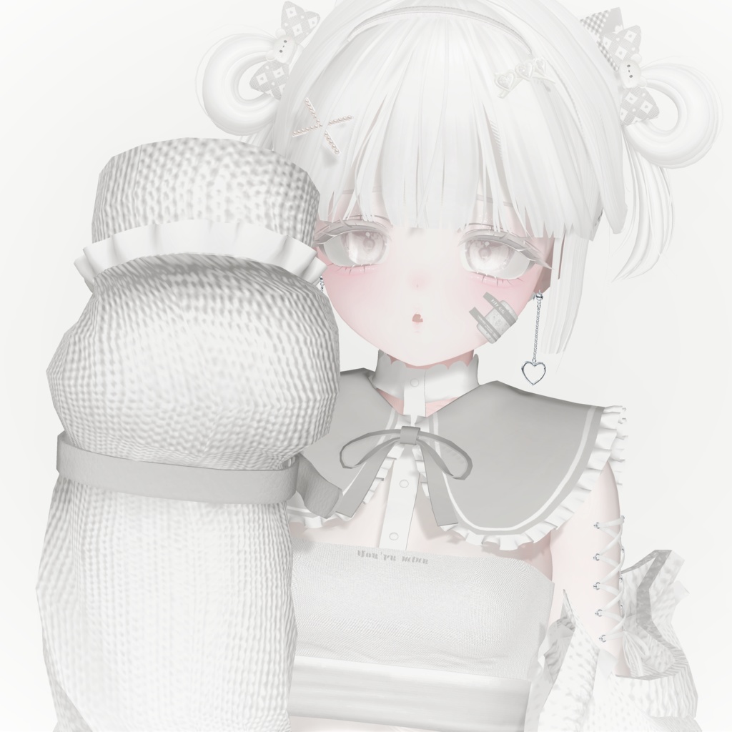 「vrc hair」odango twin & accessories