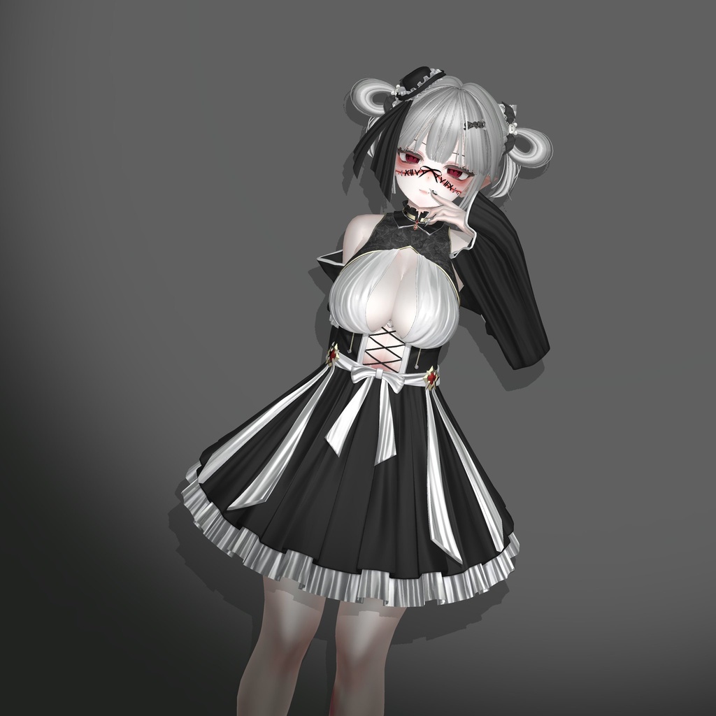 「vrc hair」odango twin & accessories