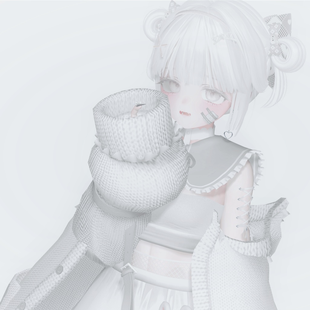 「vrc hair」odango twin & accessories