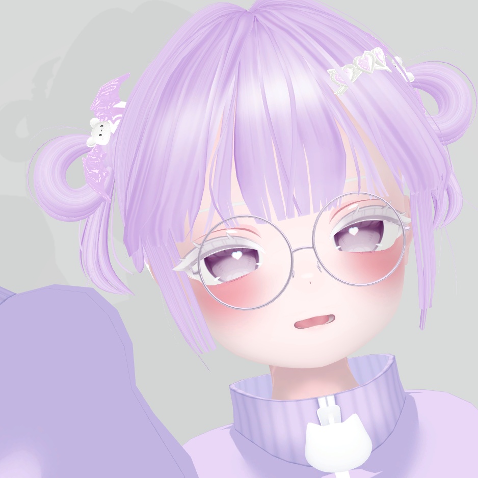 「vrc hair」odango twin & accessories