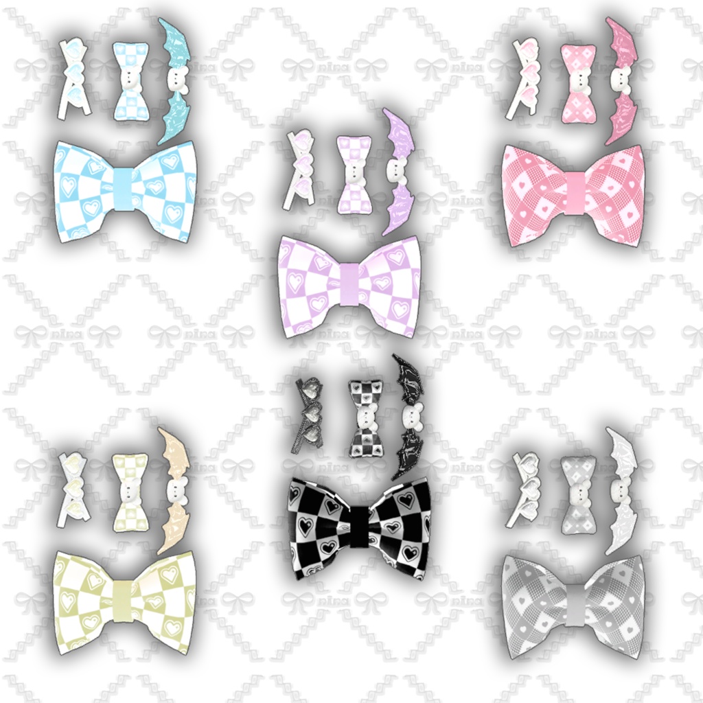 「vrc hair」odango twin & accessories