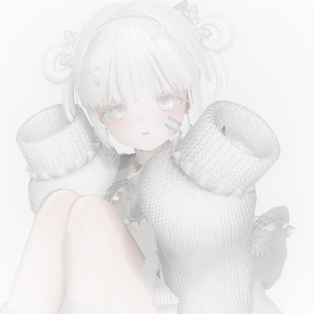 「vrc hair」odango twin & accessories