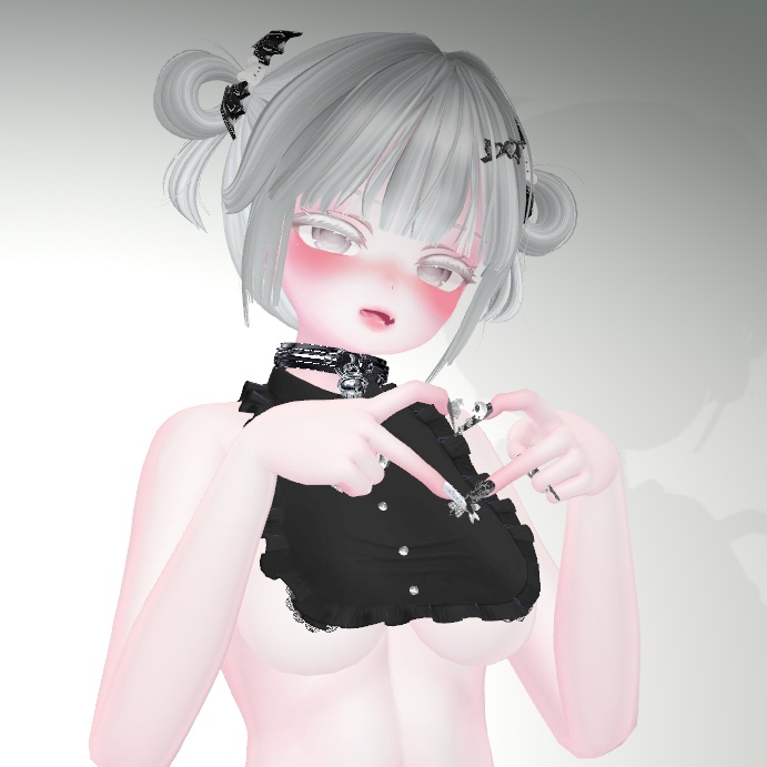 「vrc hair」odango twin & accessories