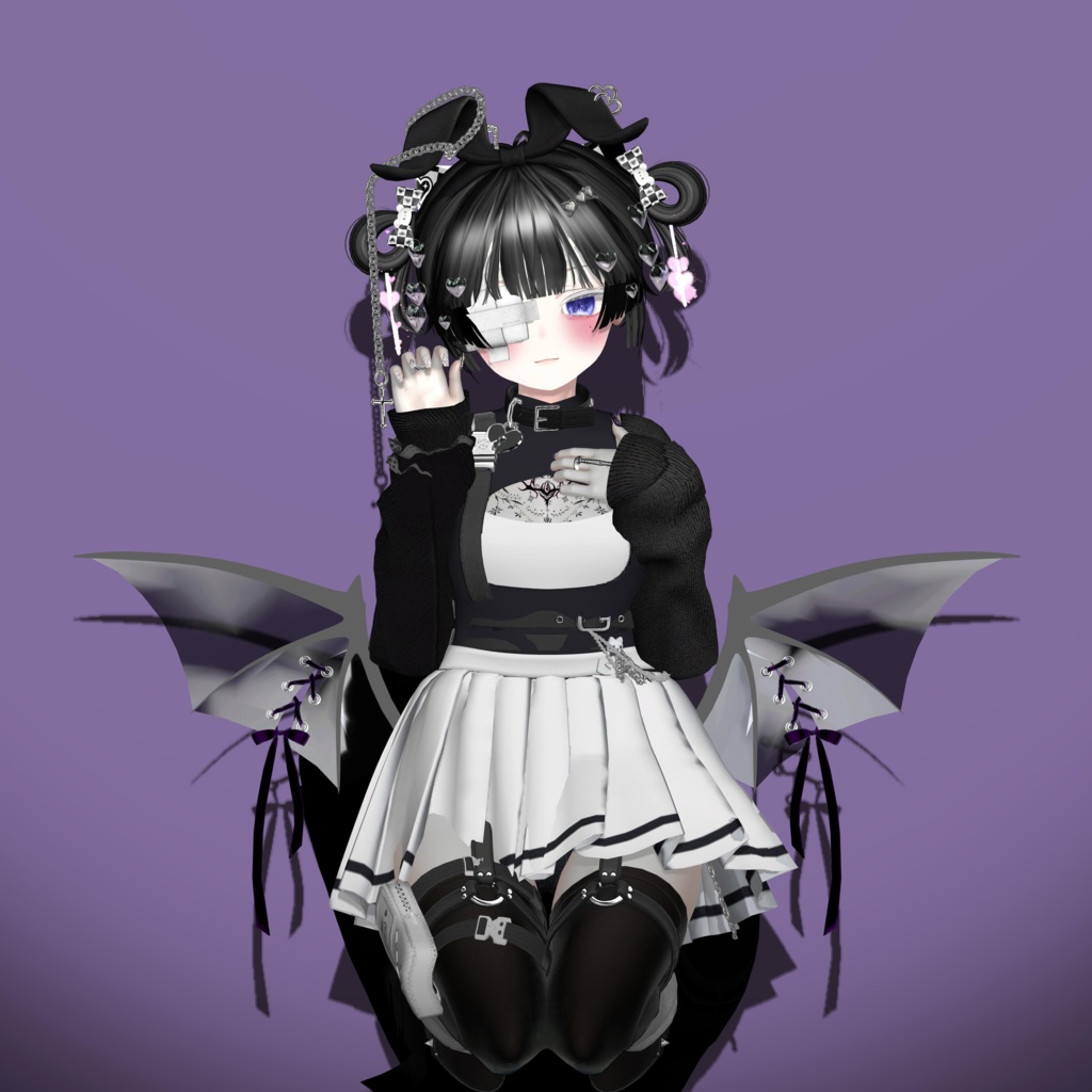 「vrc hair」odango twin & accessories