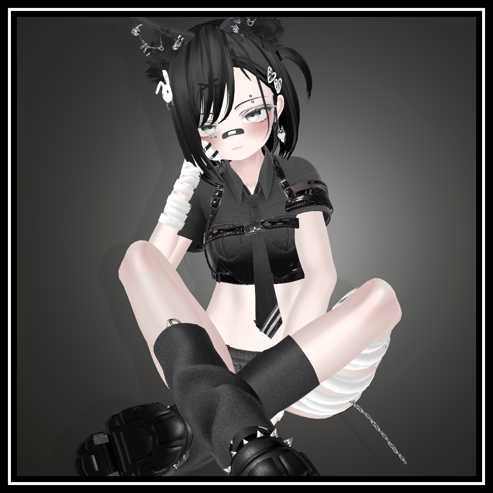 🖤free🖤撮影向けsit animation*4