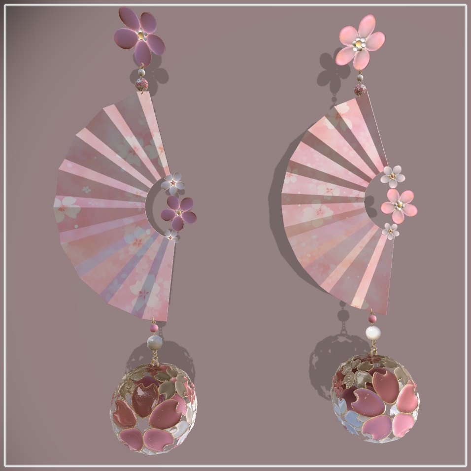 🍙Japanese style Earring🍙Fanfare Dangle