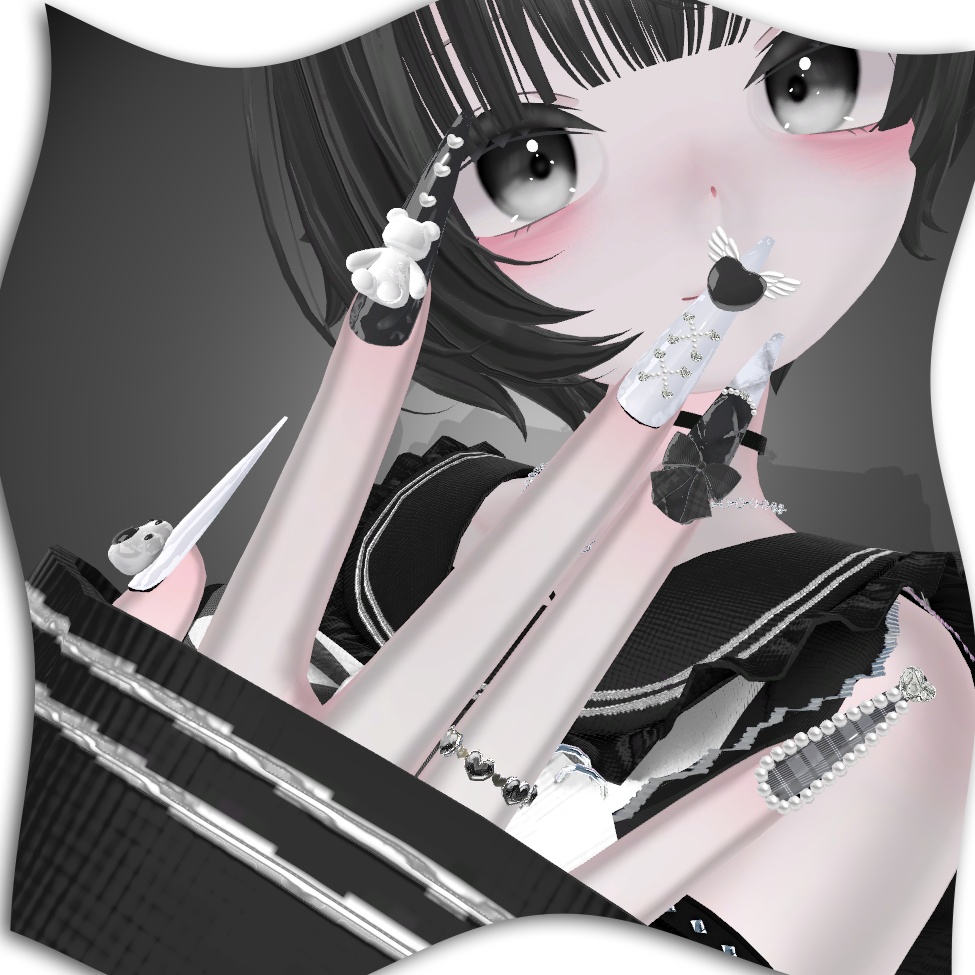 🤍凪Nagi対応🤍girly long nail tips 4 colors