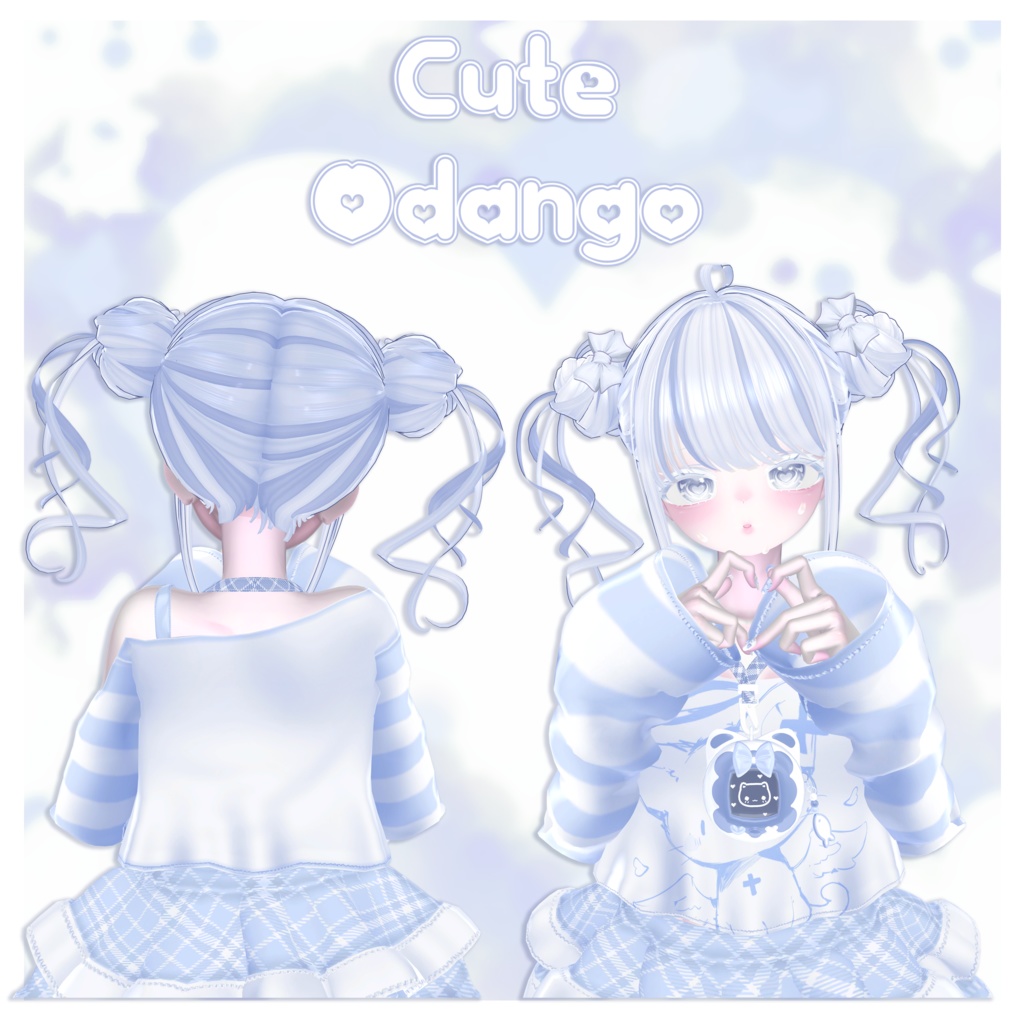 𖹭ʚcute odango ɞ𖹭vrchat hair𖹭