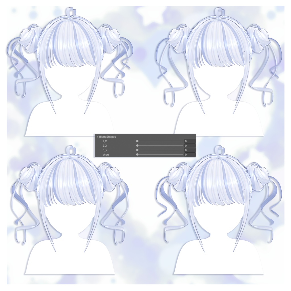 𖹭ʚcute odango ɞ𖹭vrchat hair𖹭