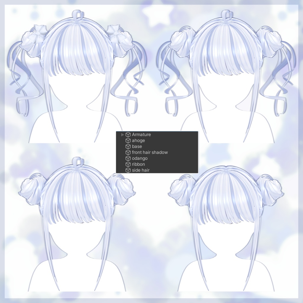 𖹭ʚcute odango ɞ𖹭vrchat hair𖹭