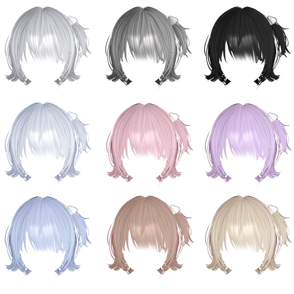 🤍Vrchat Hair🤍Fluffy Bob