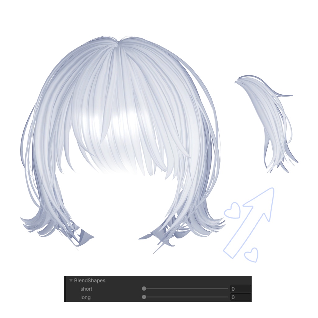 🤍Vrchat Hair🤍Fluffy Bob