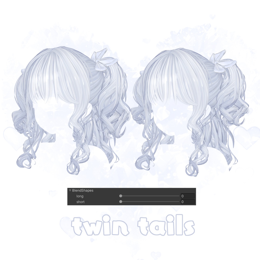 ♥︎•Twirl Twin Tails•♥︎6アバター対応