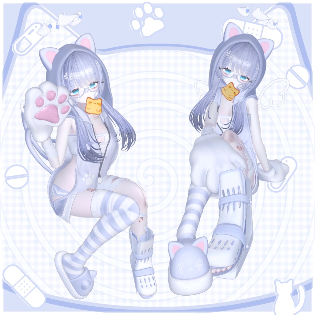 𖦹ʚ Toxic Cat ɞ𖦹⊹outfit+hair⊹