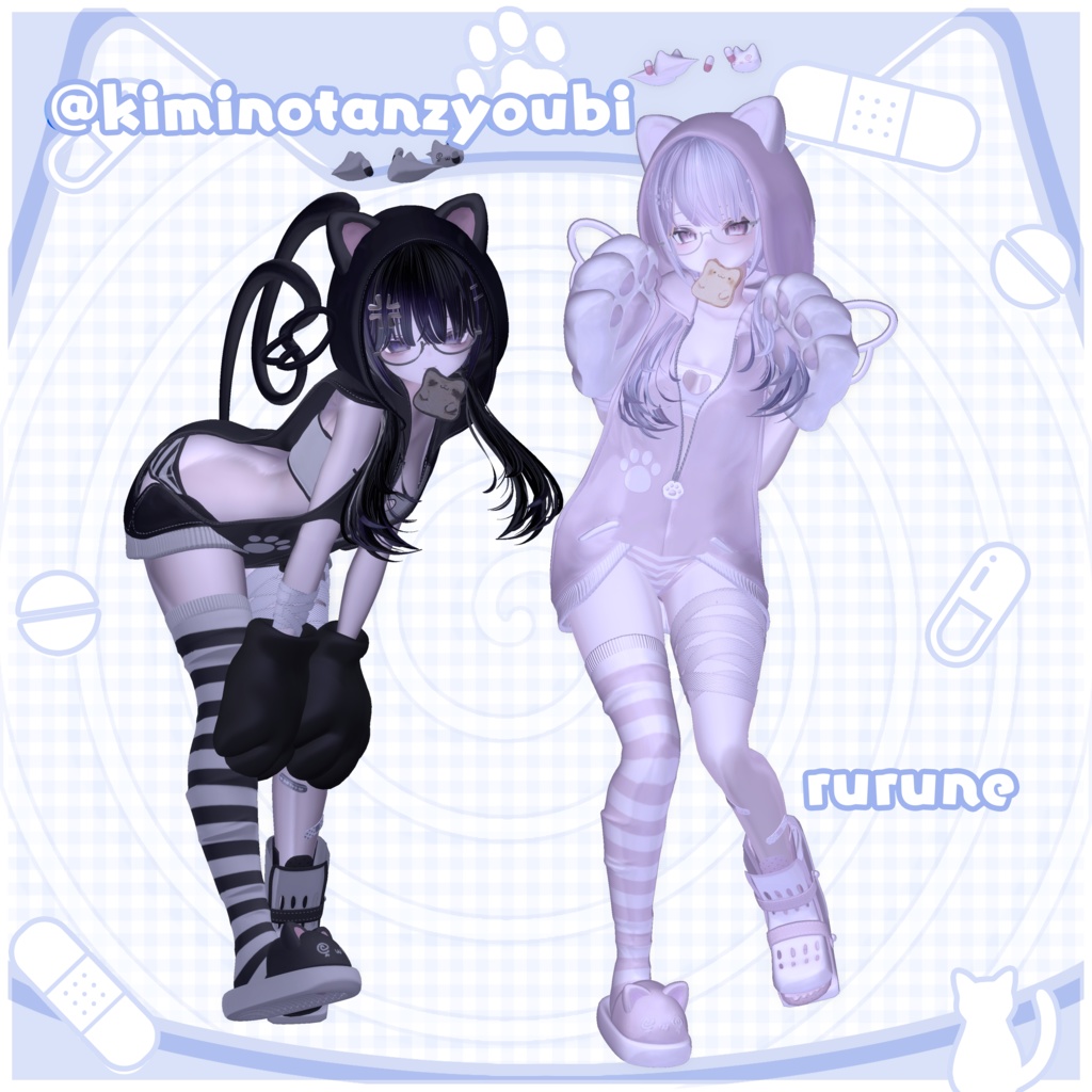 𖦹ʚ Toxic Cat ɞ𖦹⊹outfit+hair⊹