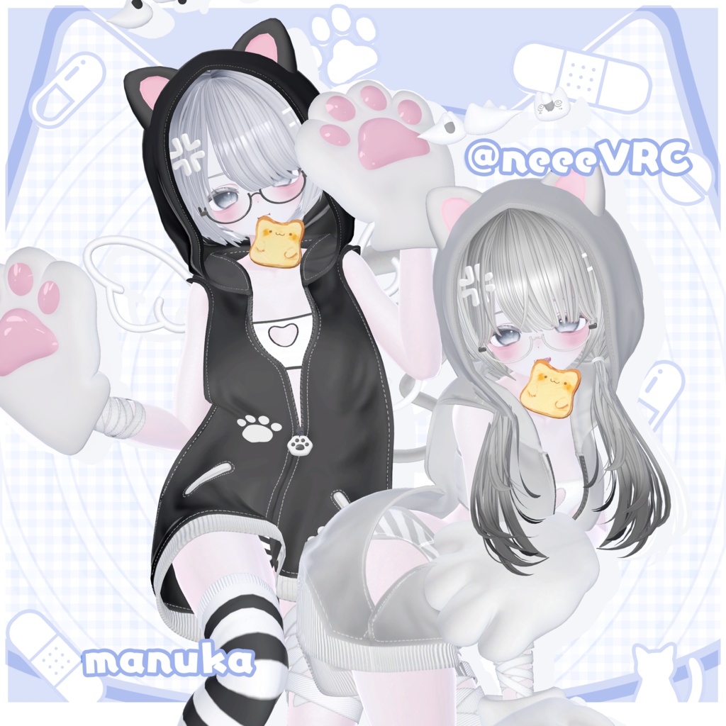 𖦹ʚ Toxic Cat ɞ𖦹⊹outfit+hair⊹