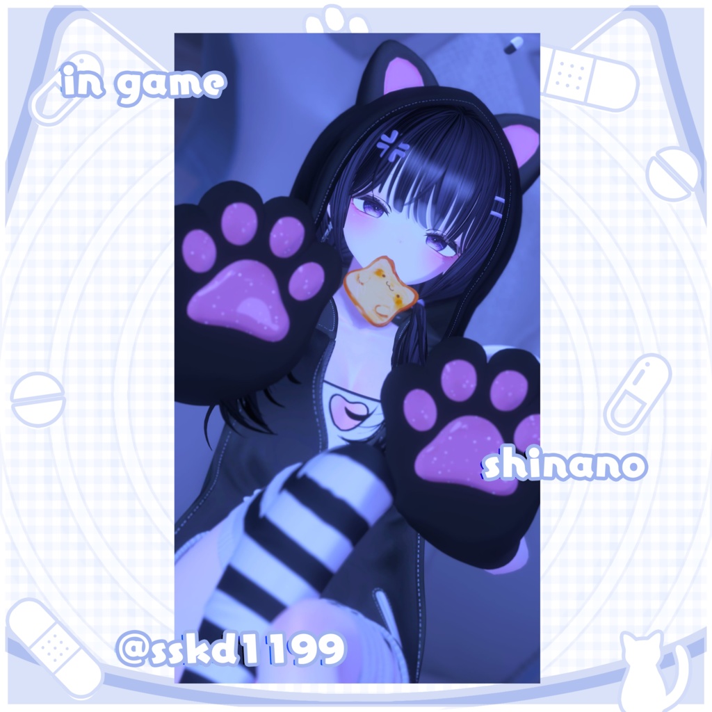 𖦹ʚ Toxic Cat ɞ𖦹⊹outfit+hair⊹