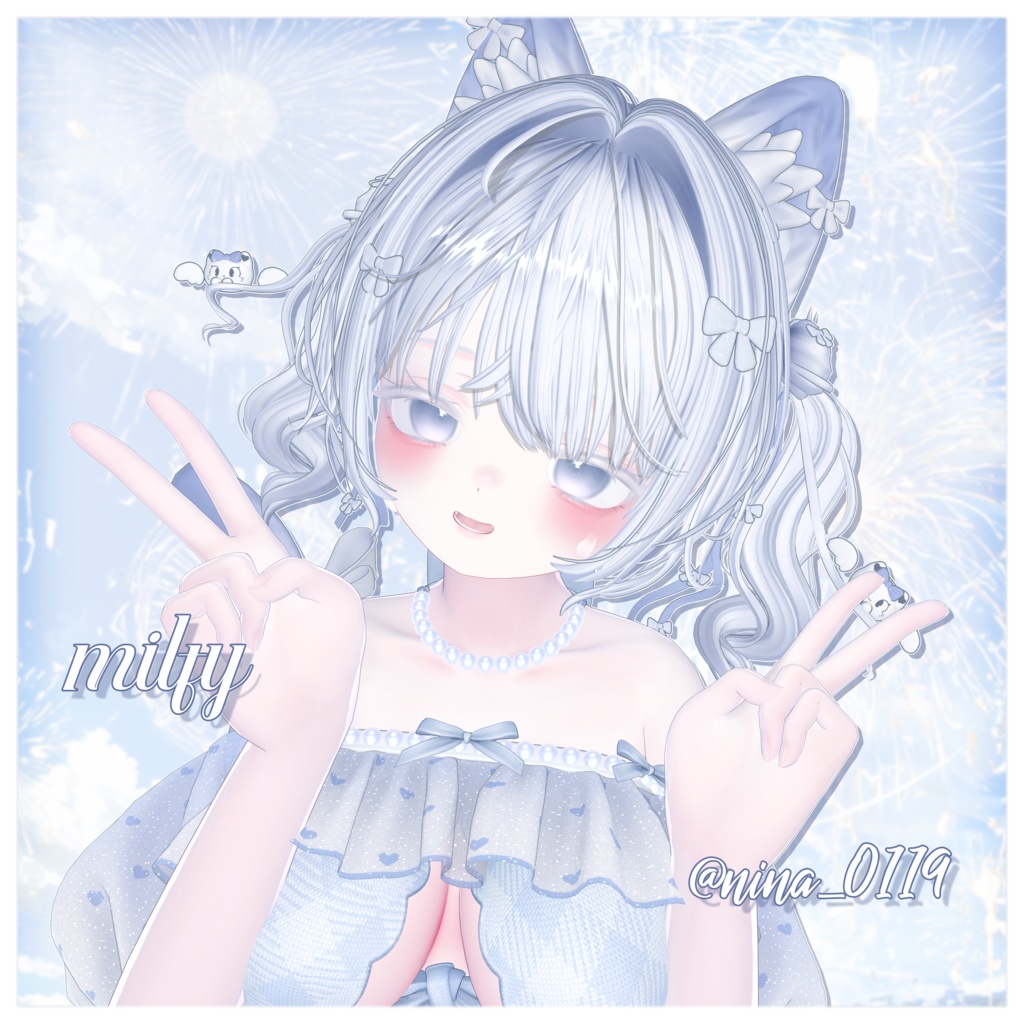 💙ʚ 3way Meowbow Twins ɞ💙