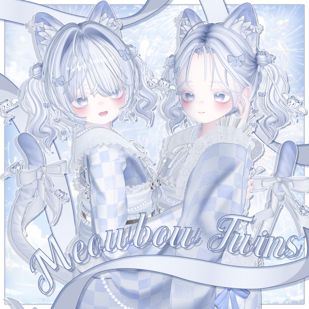 SALE💙ʚ 3way Meowbow Twins ɞ💙