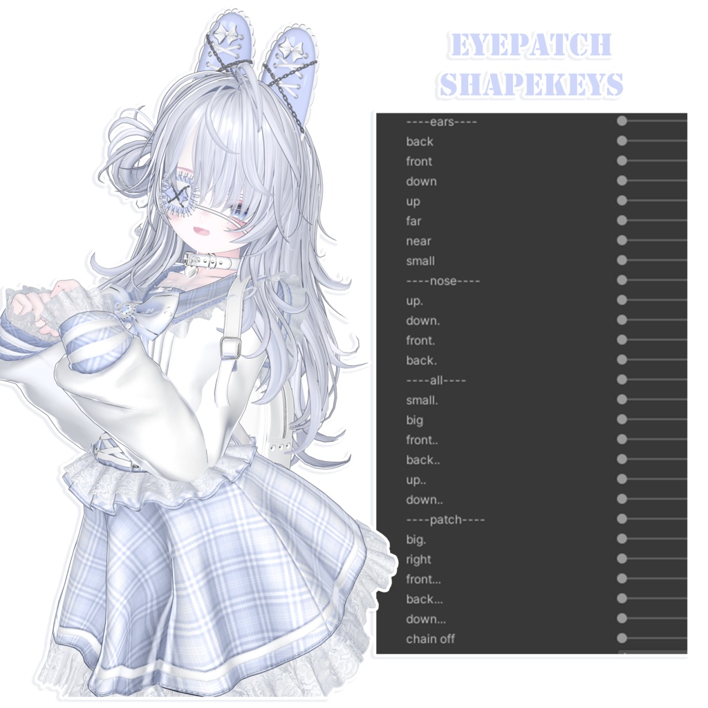 ✦ Midnight Bunny ✦ Eyepatch & Ears