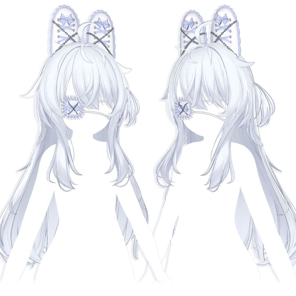 ✦ Midnight Bunny ✦ Eyepatch & Ears