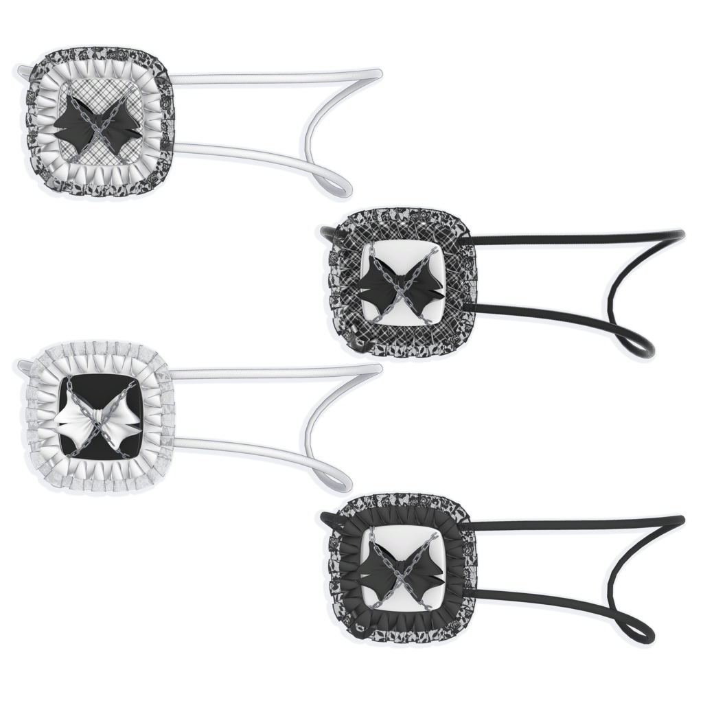 ✦ Midnight Bunny ✦ Eyepatch & Ears