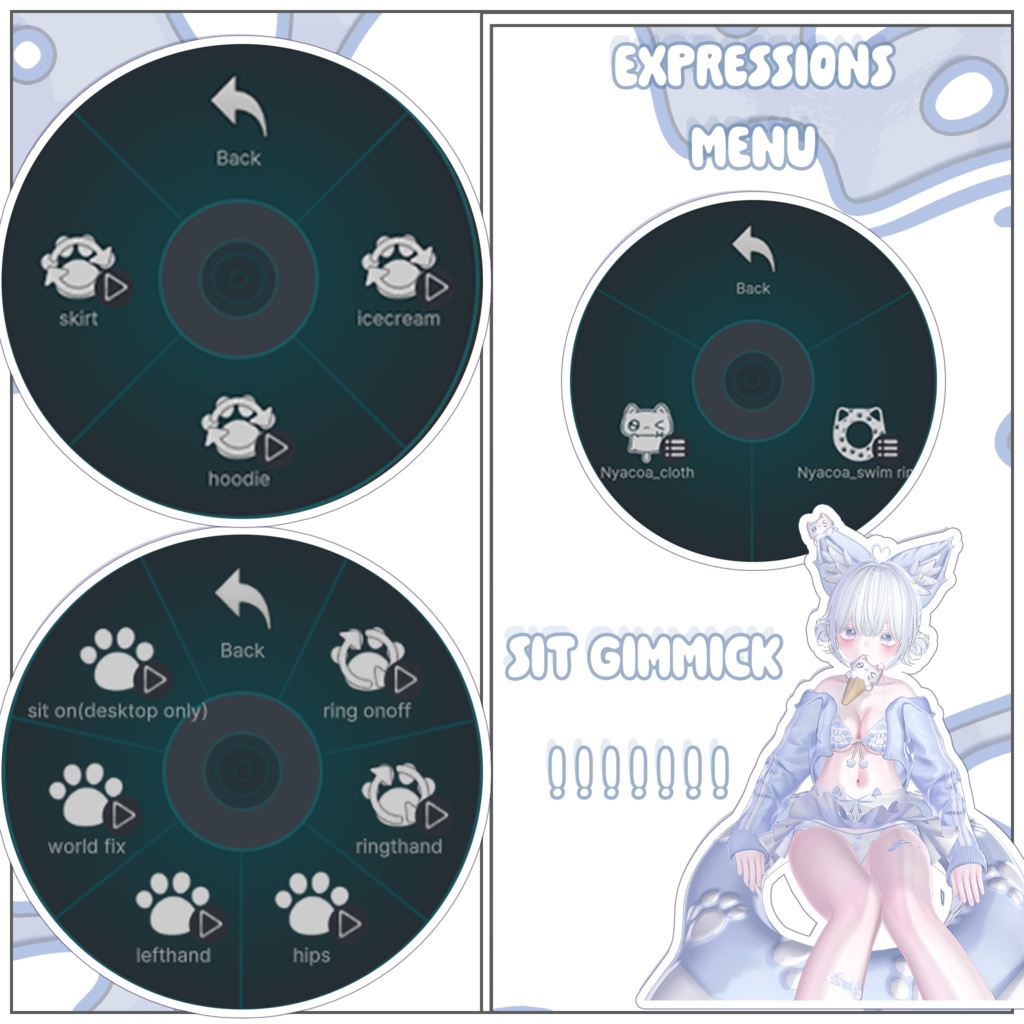 🐾SALE🐾座りギミック付き😽nyacoa😽