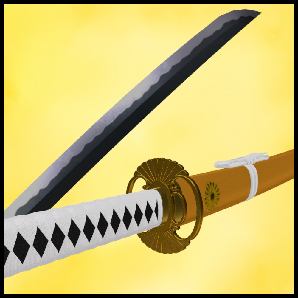 ✨️発売記念セール✨️【VRChat想定】打刀 -天菊- 【抜刀ギミック・パーティクル付き】