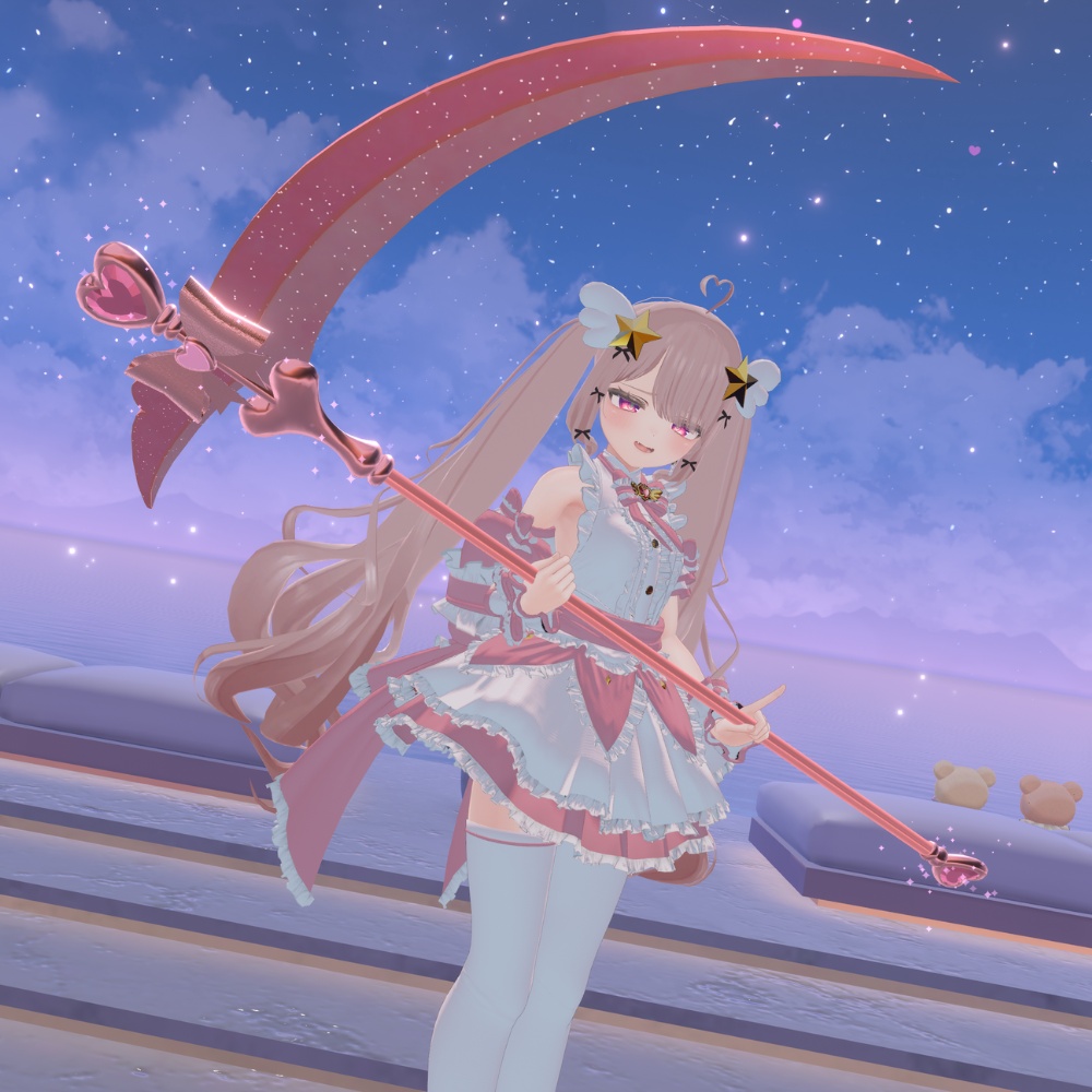 ✨️発売記念セール✨️【VRChat想定武器】ギミック付き大鎌 「恋罪・アディアル」【MA対応】