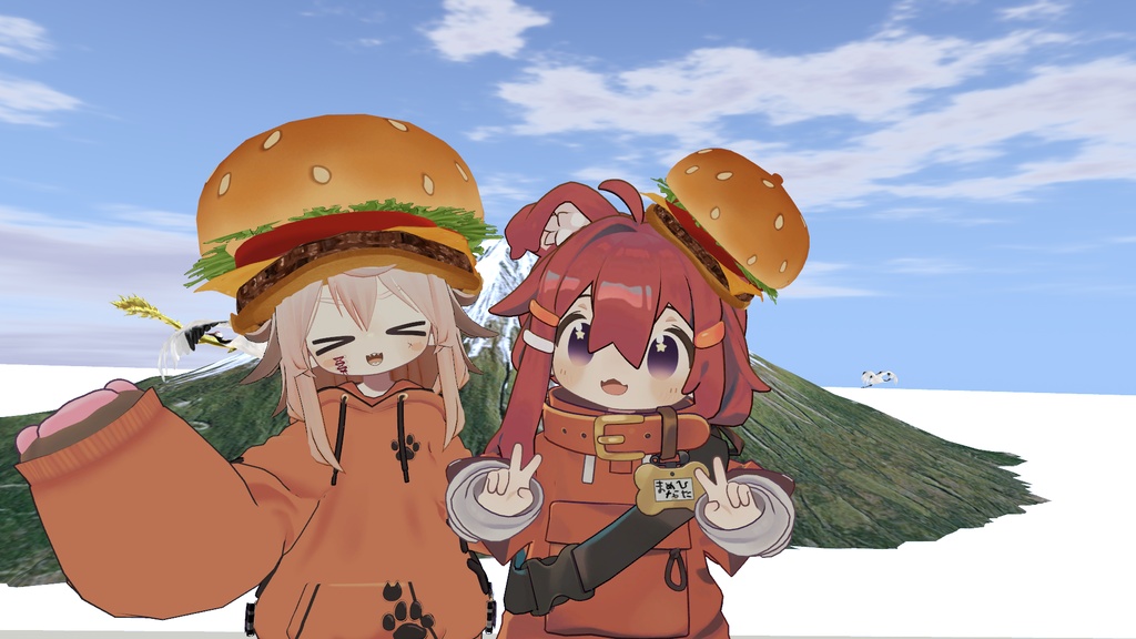 【VRC向け】Humburger cap ハンバーガーキャップ