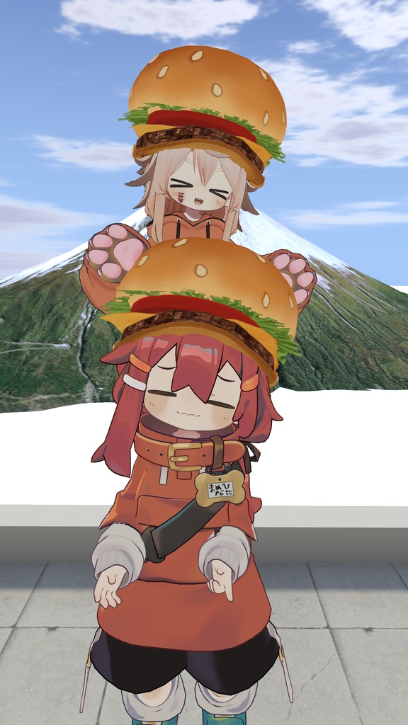 【VRC向け】Humburger cap ハンバーガーキャップ