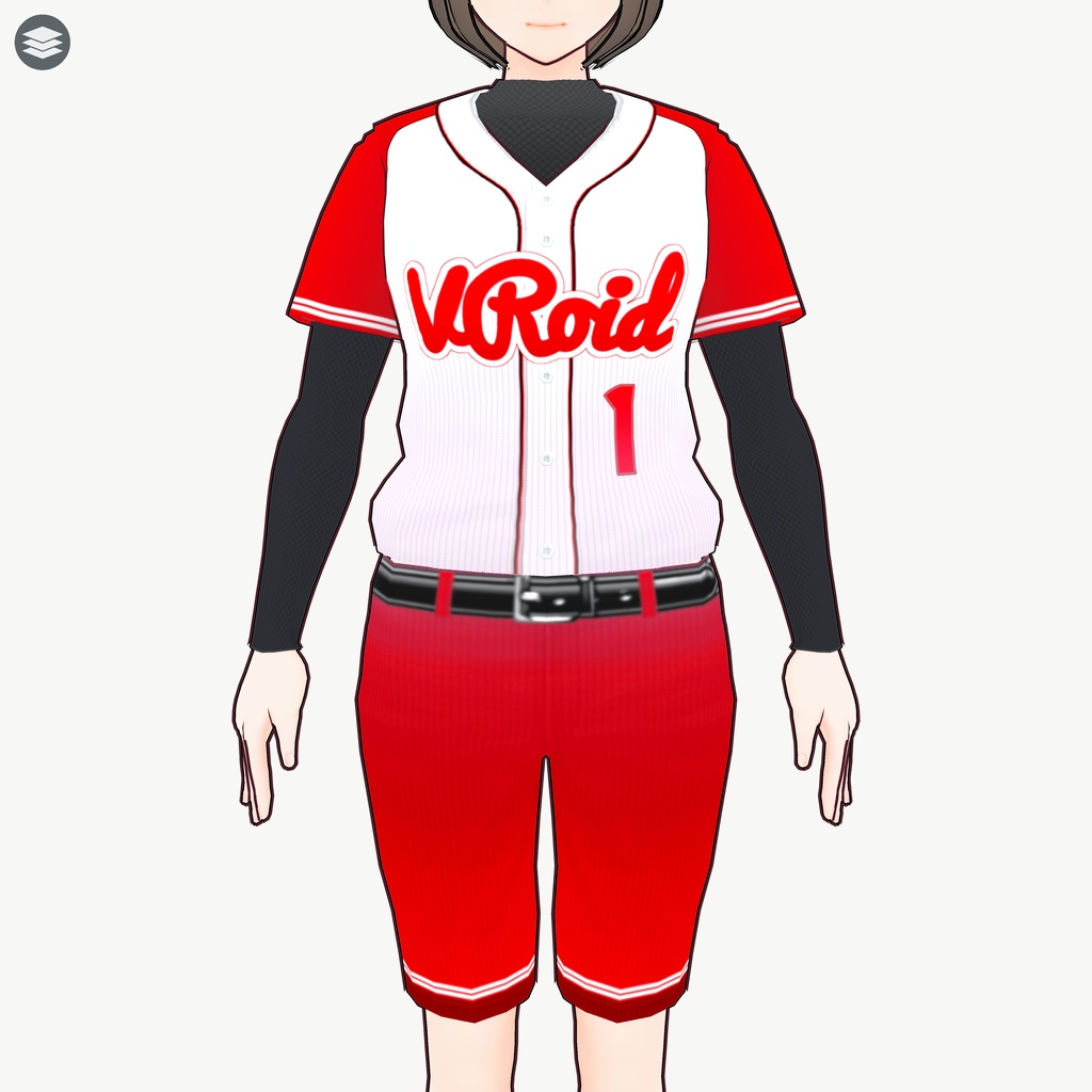 [VRoid]ソフトボール・野球風ユニフォーム