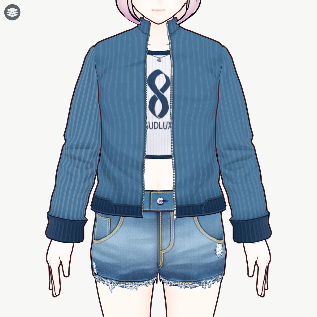 [VRoid]カジュアルジャージセット