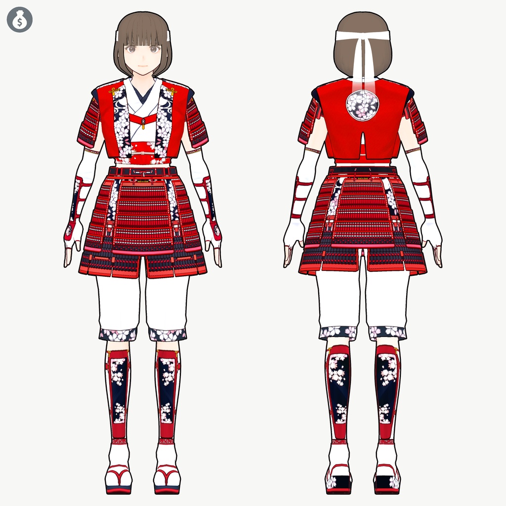 [VRoid][FREE]サムライガールセット - saintc acrium - BOOTH