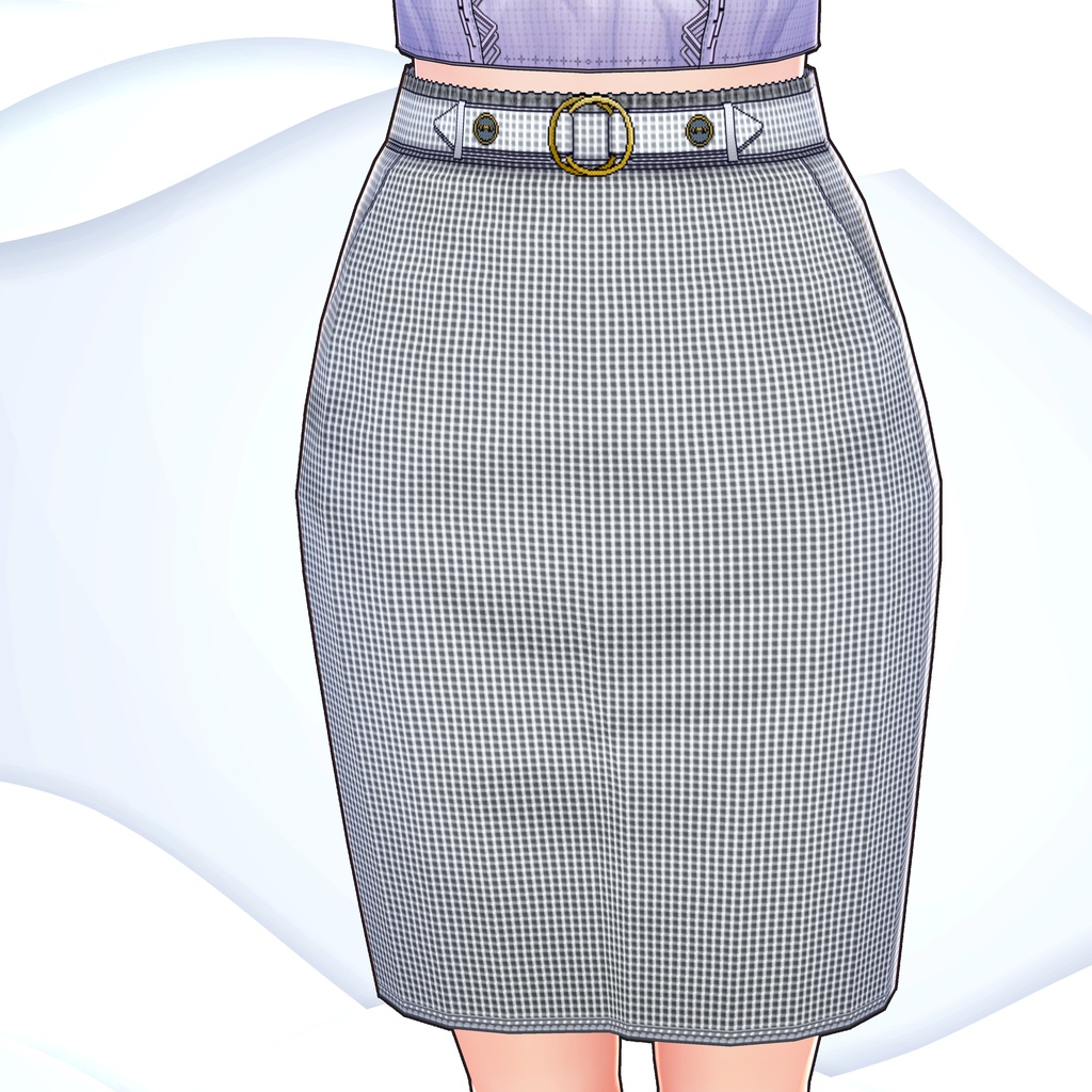 [VRoid]ダブルリングミニスカートセット