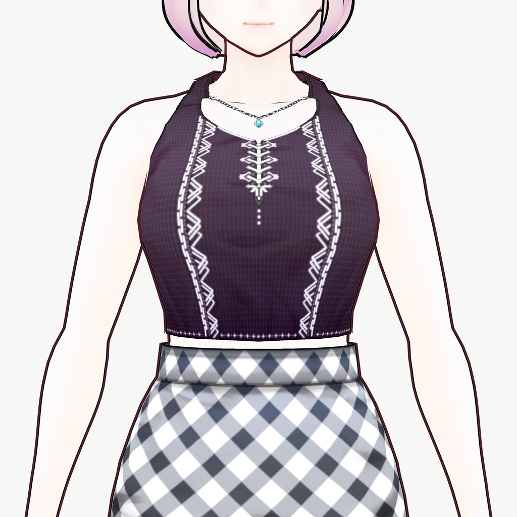 [VRoid]ジオメトリックタンクトップ