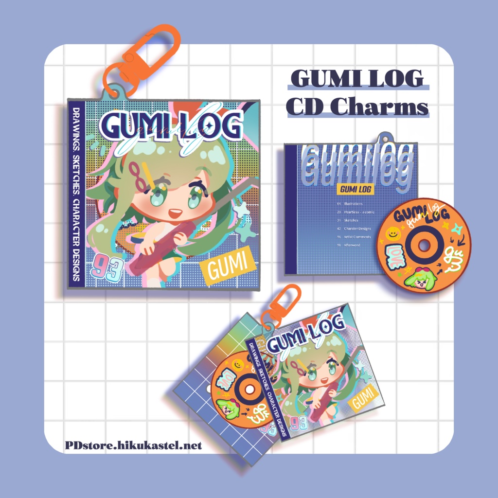 GUMI LOG CD型アクリルキーホルダー